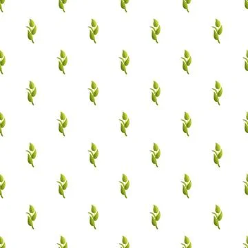 Green leaves foliage pattern creating organic background Stock Illustration