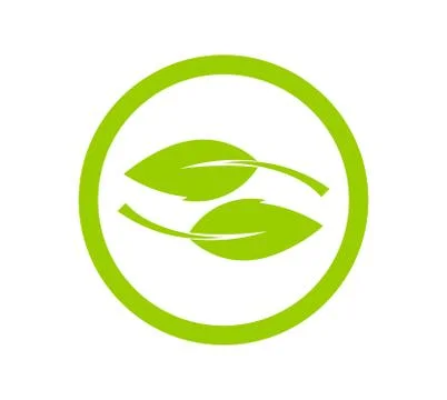 Green leaves  icon concept. Vector illustration. Stock Illustration
