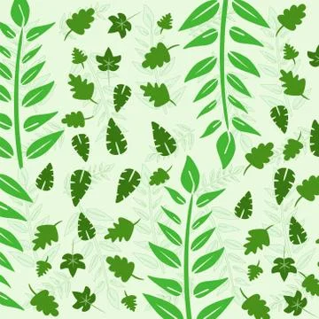 Green leaves Stock Illustration