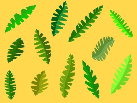Green leaves Illustrazione stock