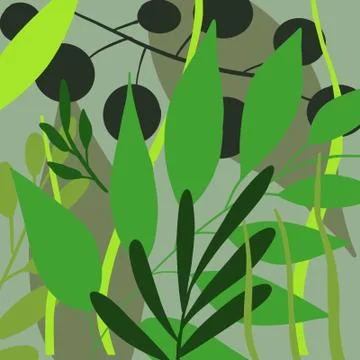 Green leaves  イラスト素材