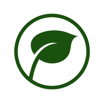 Green leaves logo vector icon Stock Illustration