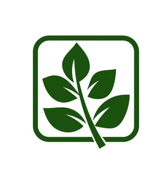 Green leaves logo vector icon Stock Illustration