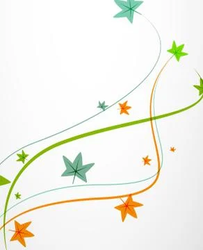 Green leaves pattern background. Ecology modern abstract template Stock Illustration