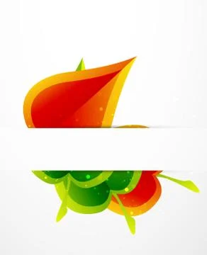 Green leaves pattern background. Ecology modern abstract template Stockillustratie