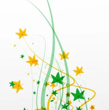 Green leaves pattern background. Ecology modern abstract template Illustrazione stock