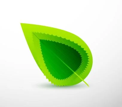 Green leaves pattern background. Ecology modern abstract template Illustrazione stock