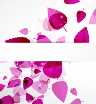 Green leaves pattern background. Ecology modern abstract template Stock Illustration