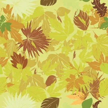 Green leaves pattern 스톡 일러스트