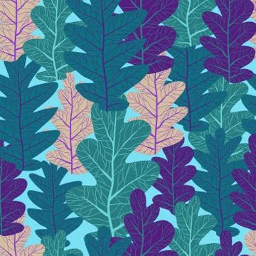 Green leaves pattern Stock Illustration