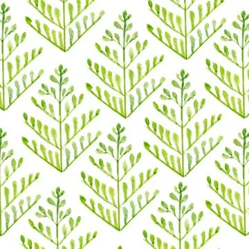 Green leaves pattern Stock Illustration