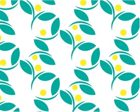 Green leaves pattern nature Background of bright foliage movement for the poster Stock Illustration