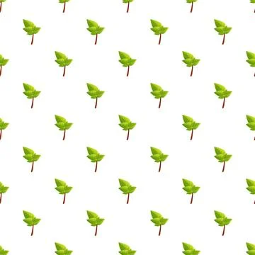 Green leaves pattern representing nature spring growth イラスト素材