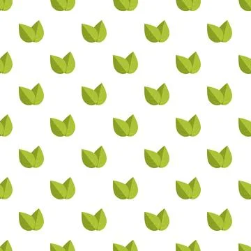Green leaves pattern showing ecology and nature concept Stockillustratie