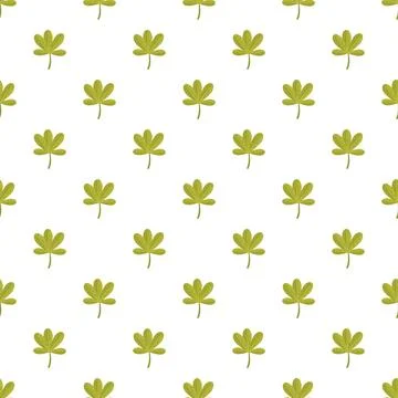 Green leaves repeating pattern creating natural wallpaper Stock Illustration