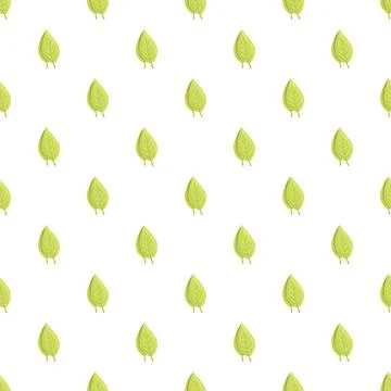 Green leaves repeating pattern creating nature background イラスト素材