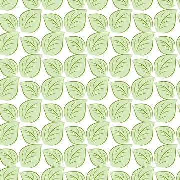 Green leaves seamless Stock Illustration