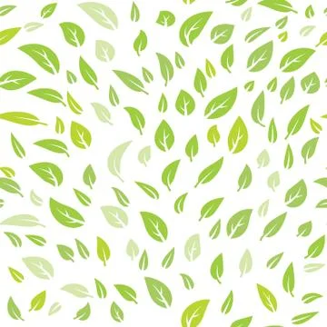 Green leaves seamless pattern Stock-Illustration