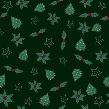 Green leaves seamless pattern Ilustración de archivo