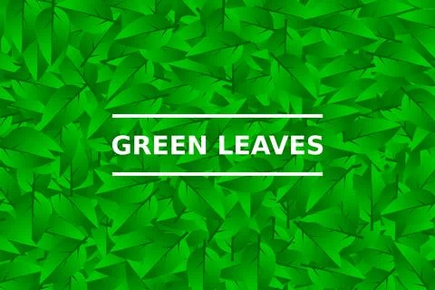 Green leaves texture Stock Illustration