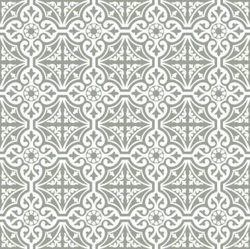 Green leaves tiles pattern Stock Illustration