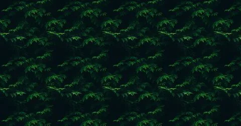 Green leaves on tree branches. Leaf pattern background イラスト素材