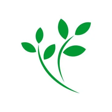 Green Leaves vector Logo Template Illustration Design. Vector EPS 10. Stock Illustration