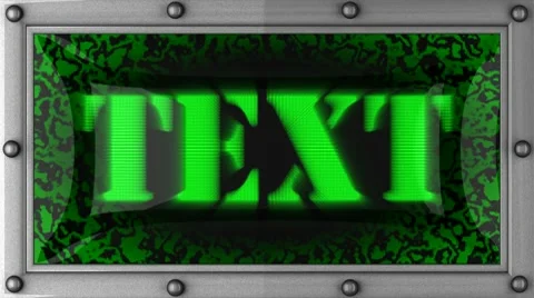 Green led After Effects stock