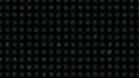 Green LED dot matrix grid flickering digital background loop Stock Footage 346573666