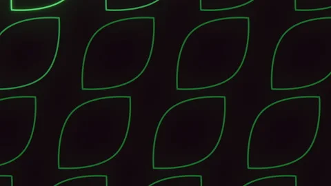 Green led leafs pattern Stock Footage 209567323
