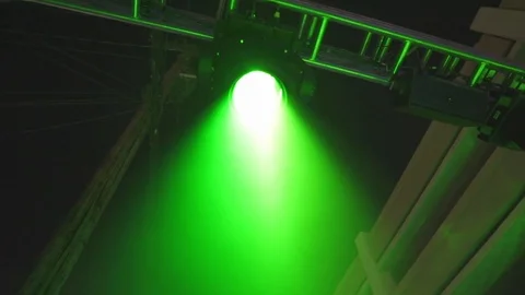 Green LED Light Stock Footage 116998761