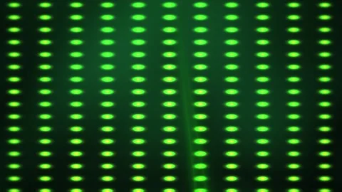 Green LED lights on dark background. Stock Footage 340032718
