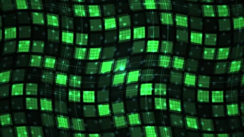 Green LED screen with grid pattern. Stock Footage 335112797
