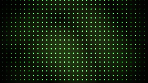 Green LED screen with white dots. Stock Footage 340032758
