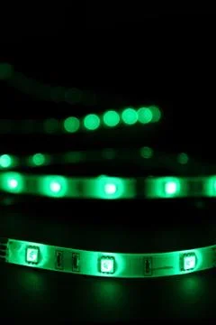 Green leds Foto stock