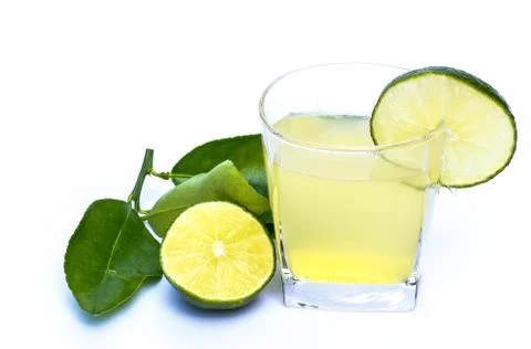 Green lemon background Stock Photos