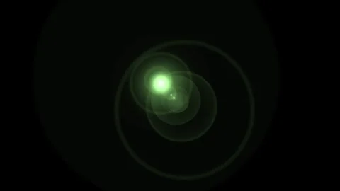 Green Lens Flare Light Transition Horizontal Motion Background. 스톡 동영상 332150108