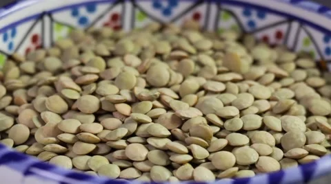 Green lentils Stock Footage 61648474