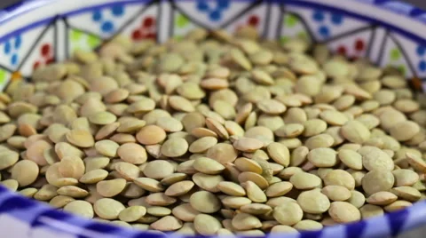 Green lentils Stock Footage 61650491