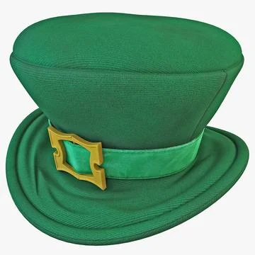 Green Leprechaun Hat 3D Model