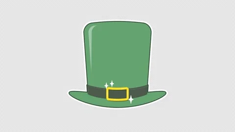 Green Leprechaun hat Vídeo Stock 335488659