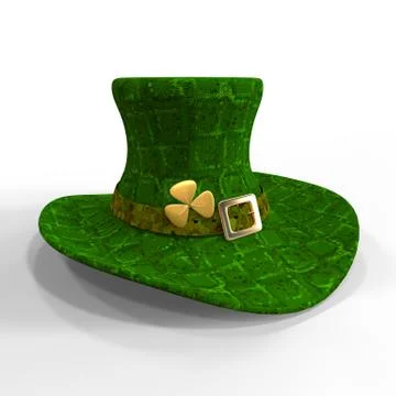 Green Leprechaun Hat Stock Illustration