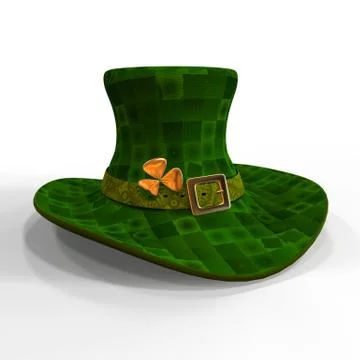 Green Leprechaun Hat Illustration