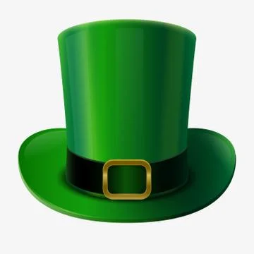Green leprechaun hat Stock Illustration