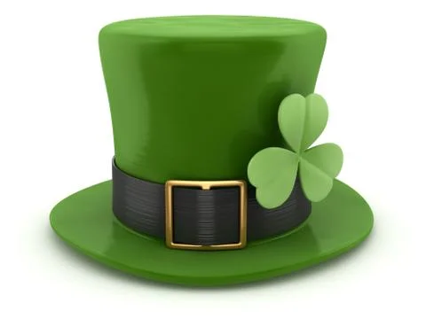 Green Leprechaun Hat Illustrazione stock
