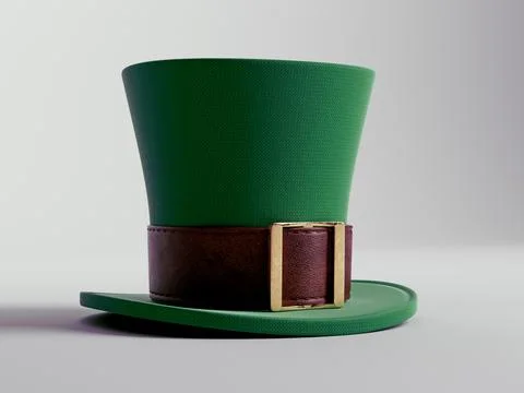 Green Leprechaun Hat Stock Illustration