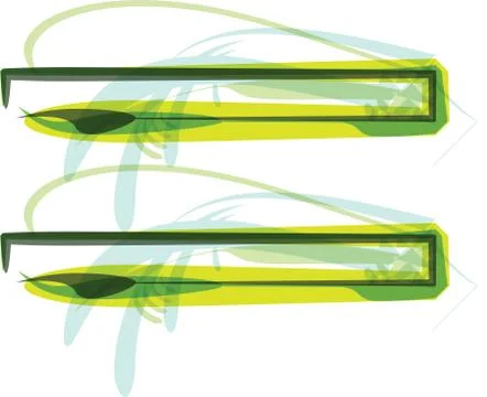 Green letter Stock Illustration