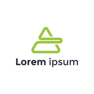 Green A letter logo design vector template Stock Illustration