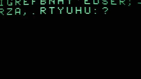 Green letters and data computer code Stock Footage 152758698