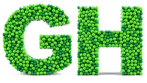 Green letters in motion on a white background. Alpha channel is included. 스톡 동영상 74869943